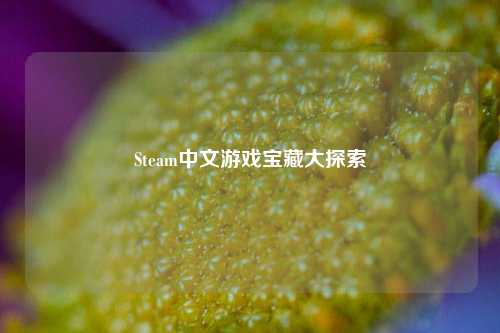 Steam中文游戏宝藏大探索