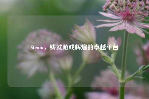 Steam,铸就游戏辉煌的卓越平台