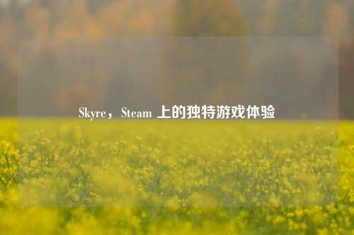 Skyre，Steam 上的独特游戏体验