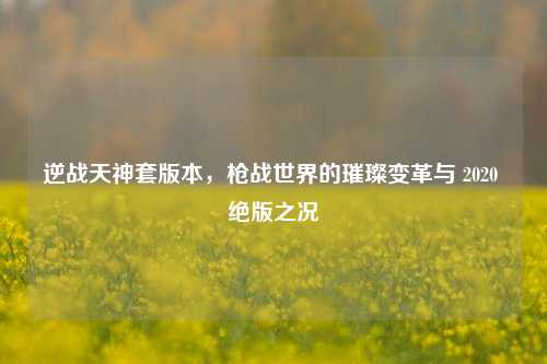 逆战天神套版本,枪战世界的璀璨变革与 2020 绝版之况