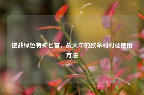 逆战绿色特种匕首，战火中的致命利刃及使用方法