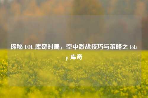 探秘 LOL 库奇对局,空中激战技巧与策略之 lolap 库奇