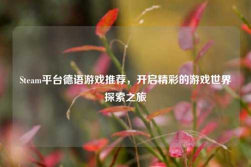 Steam平台德语游戏推荐,开启精彩的游戏世界探索之旅