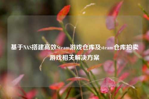 基于NAS搭建高效Steam游戏仓库及steam仓库拍卖游戏相关解决方案