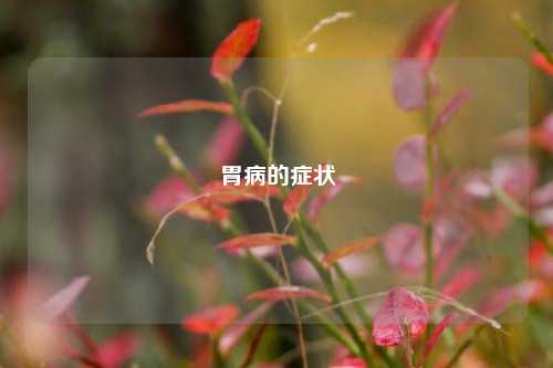胃病的症状
