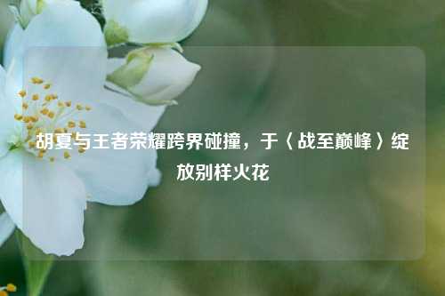 胡夏与王者荣耀跨界碰撞,于〈战至巅峰〉绽放别样火花