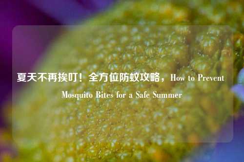夏天不再挨叮!全方位防蚊攻略,How to Prevent Mosquito Bites for a Safe Summer