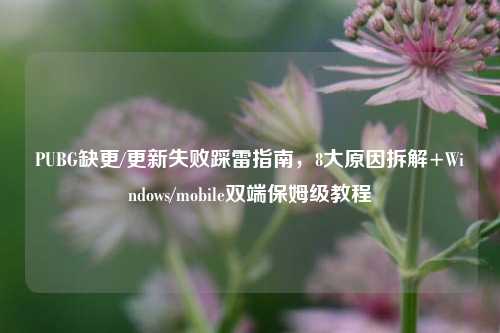 PUBG缺更/更新失败踩雷指南，8大原因拆解+Windows/mobile双端保姆级教程