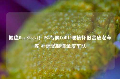 握稳DualShock4！PS4专属COD16硬核怀旧金皮老车库 补遗憾聊懂金皮车队