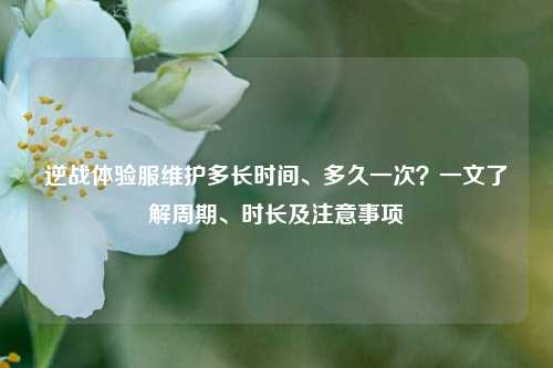 逆战体验服维护多长时间、多久一次?一文了解周期、时长及注意事项