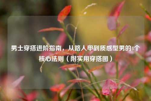 男士穿搭进阶指南,从路人甲到质感型男的4个核心法则(附实用穿搭图)