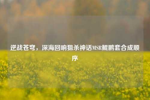 逆战苍穹，深海回响狙杀神话MSR鲲鹏套合成顺序