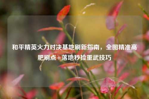 和平精英火力对决基地刷新指南,全图精准高肥刷点+落地秒捡重武技巧