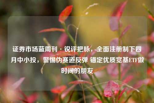 证券市场蓝周刊·锐评把脉，全面注册制下四月中小投，警惕伪赛道反弹 锚定优质宽基ETF做时间的朋友